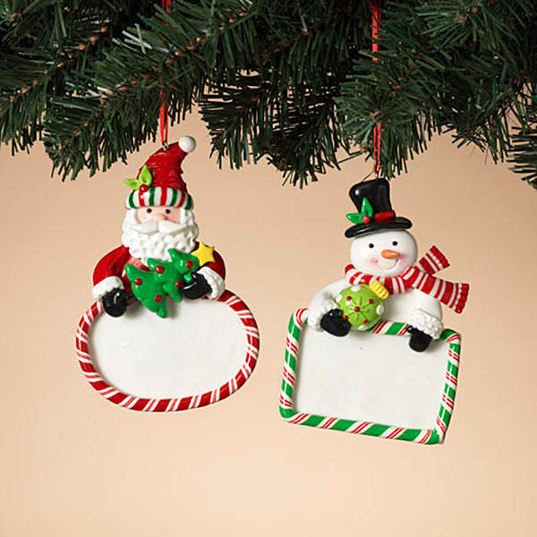 Item 431261 Santa/Snowman Ornament