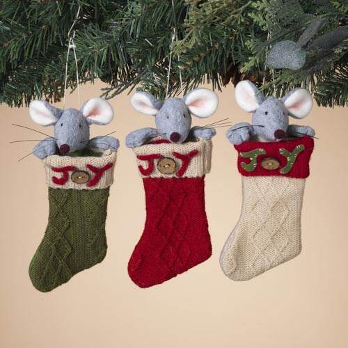 Item 431272 Holiday Mouse In Stocking