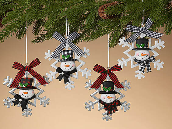 Item 431318 Snowman Snowflake Ornament