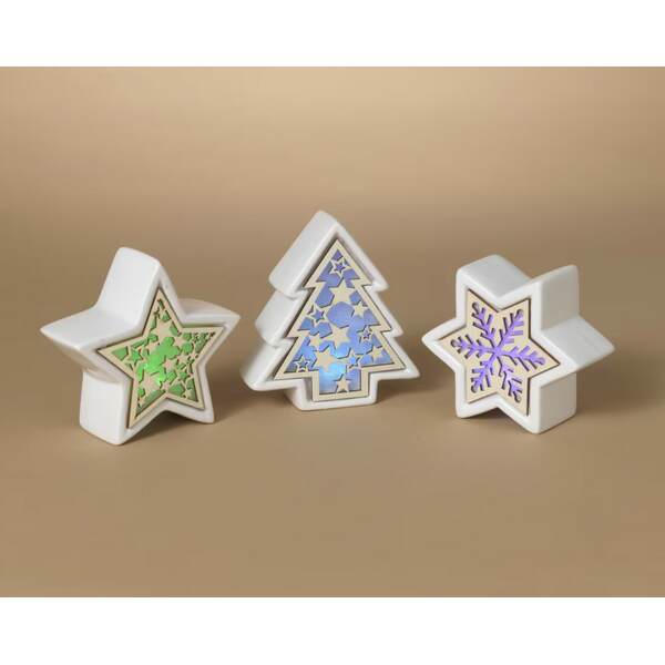 Item 431469 Lighted Tabletop Star/Tree/Snowflake