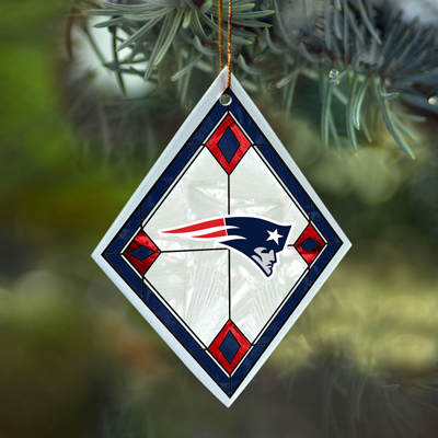 Item 432106 New England Patriots Diamond Ornament