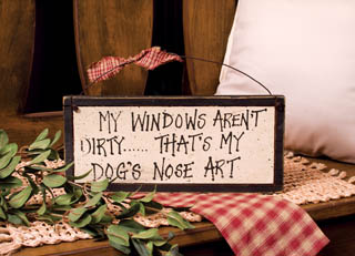 Item 455377 Dog Nose Art Sign