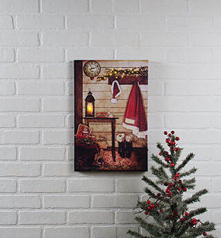 Item 455517 Lighted Almost Time Wall Hanging With Timer
