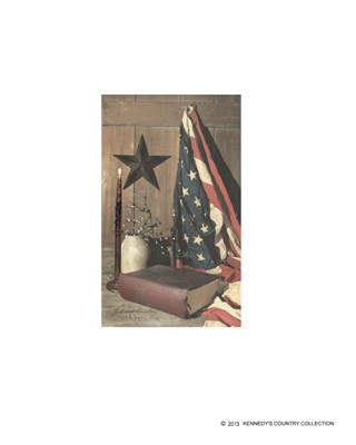 Item 456088 Lighted God And Country Canvas