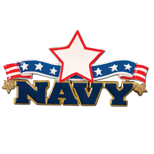 Item 459030 Navy/Stars & Stripes Ornament