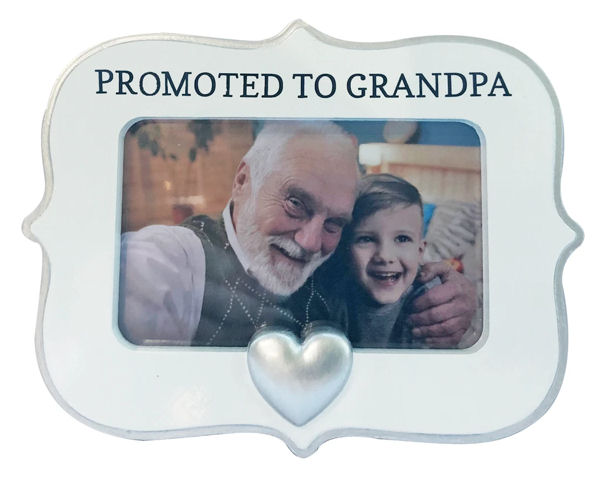 Item 459047 Promoted To Grandpa Photo Frame Ornament