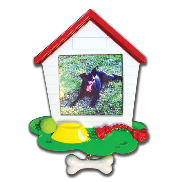 Item 459070 Doghouse Photo Frame Ornament