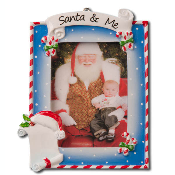 Item 459071 Santa and Me Photo Frame Ornament