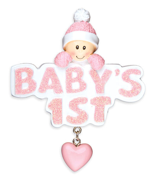 Item 459089 Pink Baby Girl Ornament