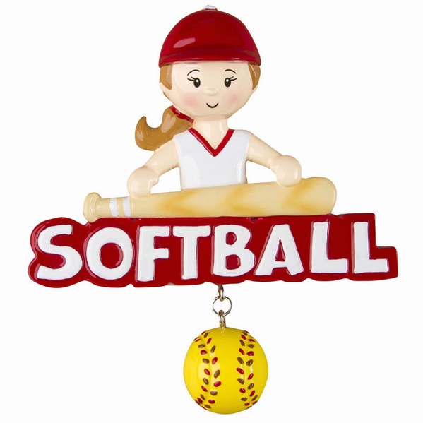 Item 459169 Softball Girl Ornament