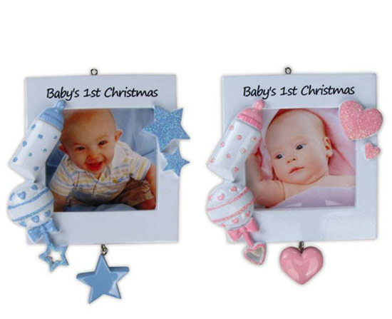 Item 459220 Baby's First Christmas Photo Frame Ornament