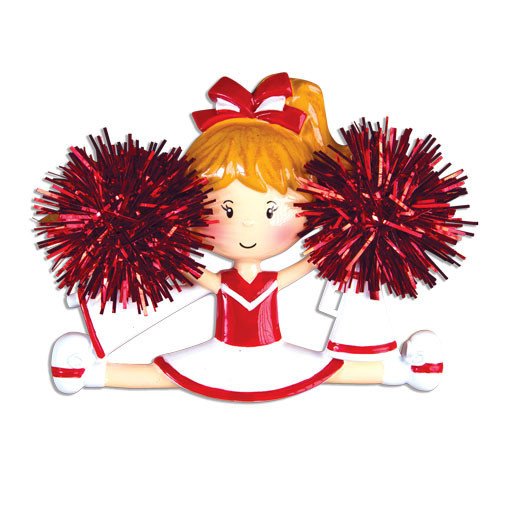 Item 459253 Red Cheerleader Ornament