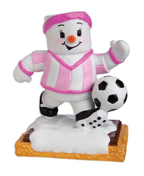 Item 459440 Marshmallow Soccer Player Girl Ornament