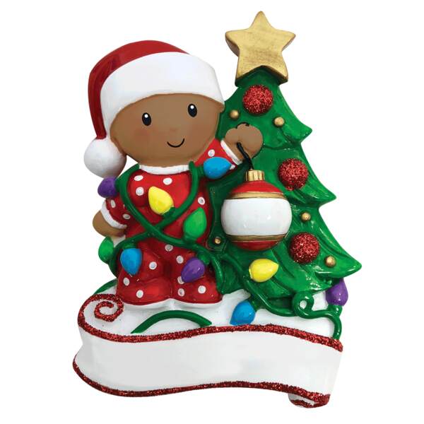 Item 459666 Baby Decorathing A Tree Ornament