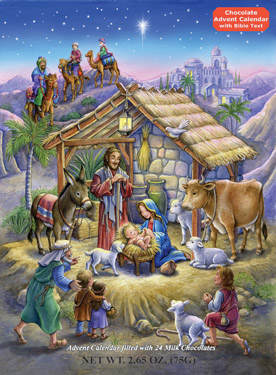 Item 473044 Baby Jesus Chocolate Advent Calendar