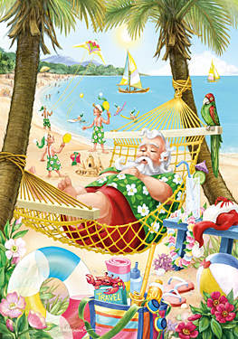 Item 473052 Santa's Vacation Advent Calendar