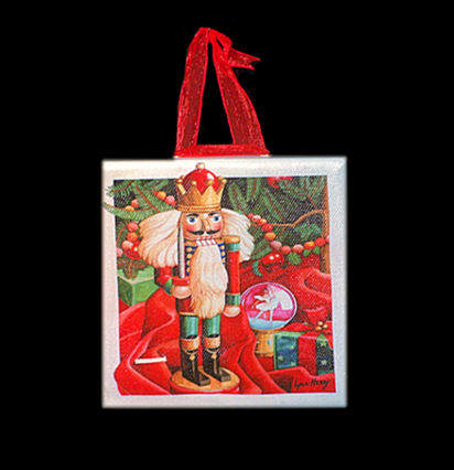 Item 483077 Holiday Nutcracker Canvas Print Ornament