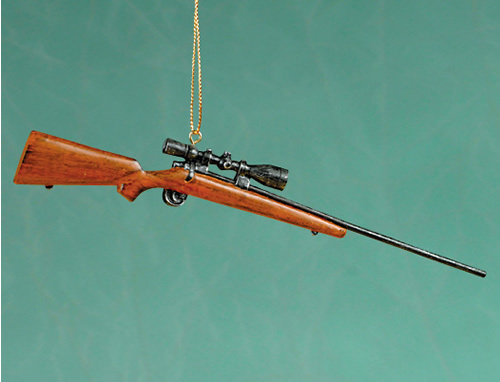 Item 483304 Rifle With Scope Ornament