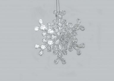 Item 483457 Clear Snowflake Ornament