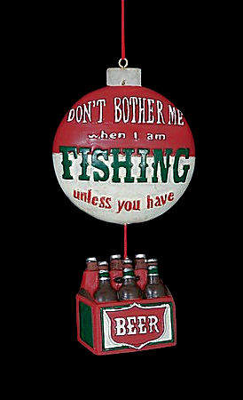 Item 483463 Fishing Beer Ornament