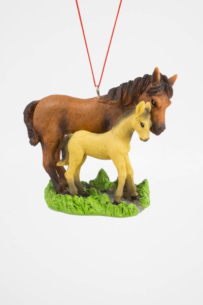 Item 483839 Horse With Baby Ornament