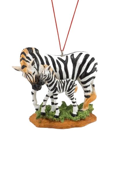 Item 483841 Zebra With Baby Ornament