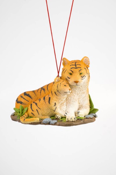 Item 483846 Tiger With Baby Ornament