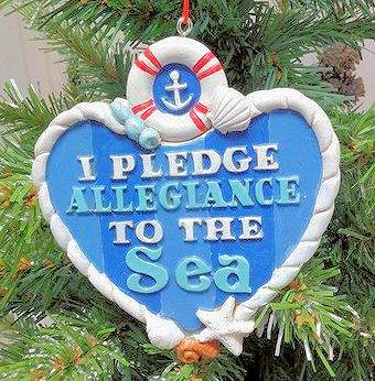 Item 483952 I Pledge Allegiance To The Sea Ornament