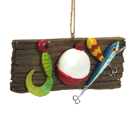 Item 483965 Joy Fishing Ornament