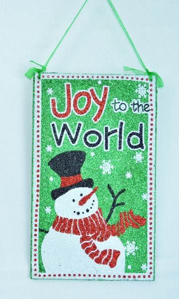Item 483998 Joy To The World Snowman Ornament