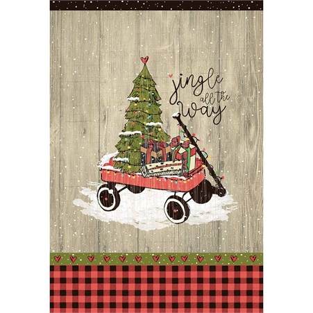 Item 491214 Jingle Wagon Flag