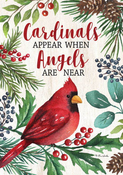 Item 492178 Cardinals & Angels Garden Flag