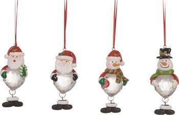 Item 501063 Santa/Snowman Ornament