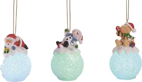 Item 501094 Light Up Snowball Ornament 