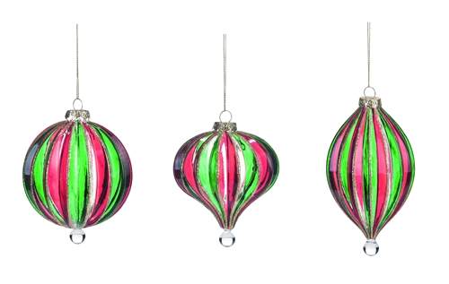 Item 501636 Retro Ball/Onion/Finial Ornament