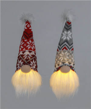 Item 505247 Snowfalke Gnome Glow Ornament