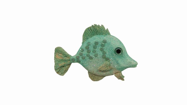Item 516280 Glitter Top Fish Ornament