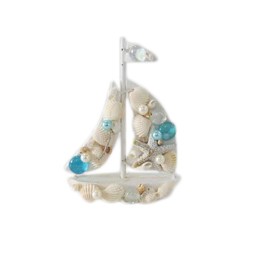 Item 516408 Sea Glass Sailboat Ornament