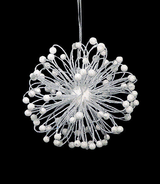 Item 520002 White Atom Ornament