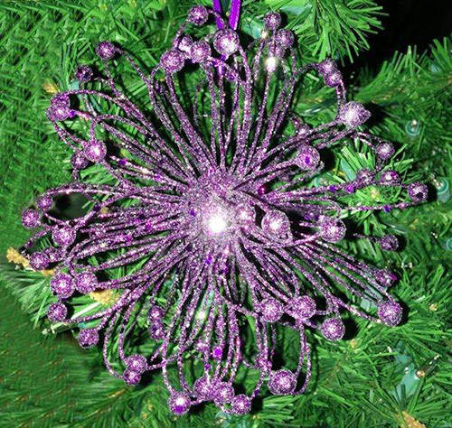 Item 520044 Purple Atom Ornament