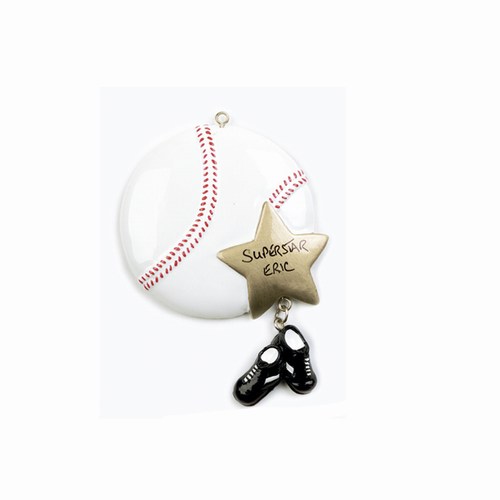 Item 525004 Baseball Star Ornament