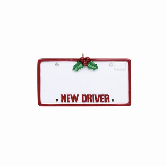 Item 525056 New Driver License Plate Ornament