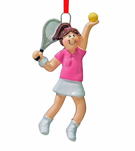 Item 525085 Tennis Girl Ornament