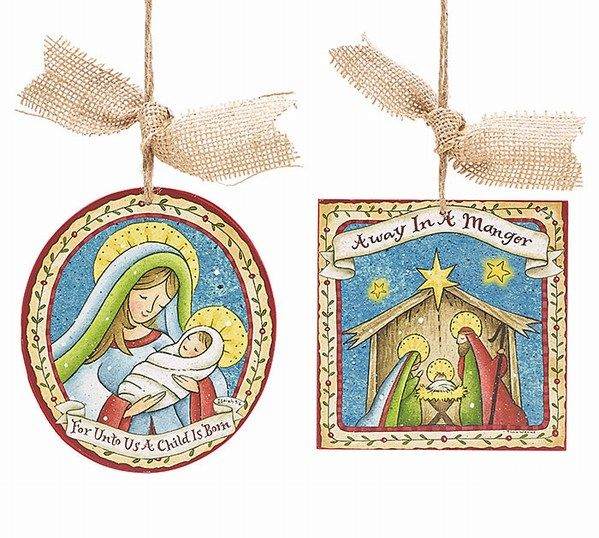 Item 527016 Madonna & Child/Holy Family Ornament