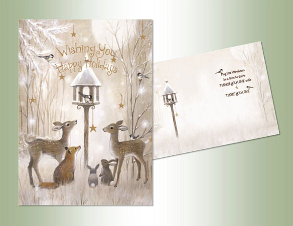Item 552027 Deer And Animals Christmas Cards