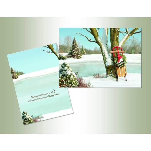 Item 552035 Christmas Sled Cards