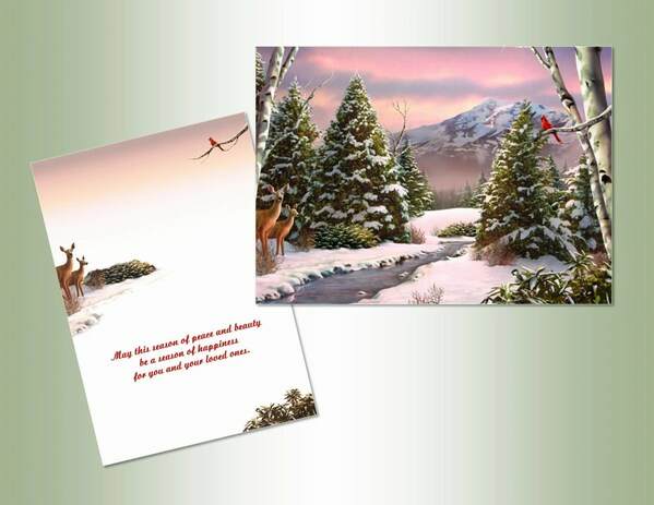 Item 552064 Mountain Deer Christmas Cards