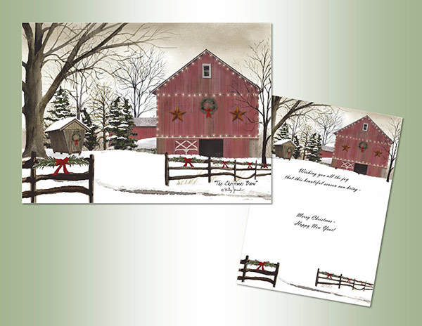 Item 552152 Old Red Barn Christmas Cards
