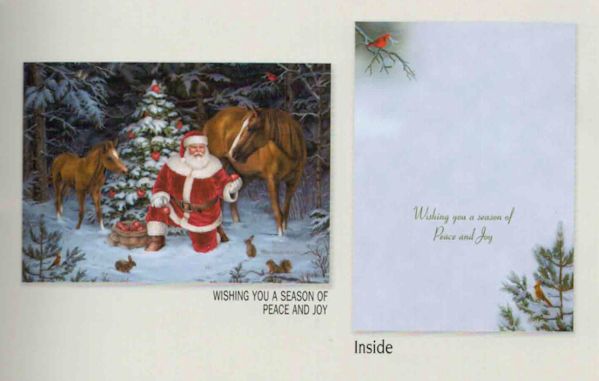 Item 552180 Santa/Horses Christmas Cards