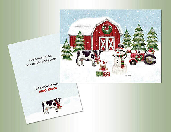 Item 552221 Barn Scene Christmas Cards